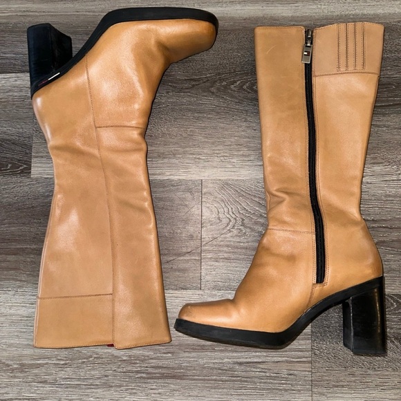 Tommy Hilfiger Tan Knee-High Boots - Picture 2 of 9
